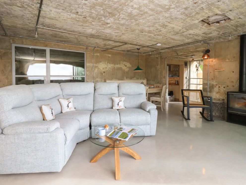 The Transmitter Bunker, Ringstead, Dorset - Quirky, pet friendly, holiday accommodation in former bunker with wood burning stove, close to the beach