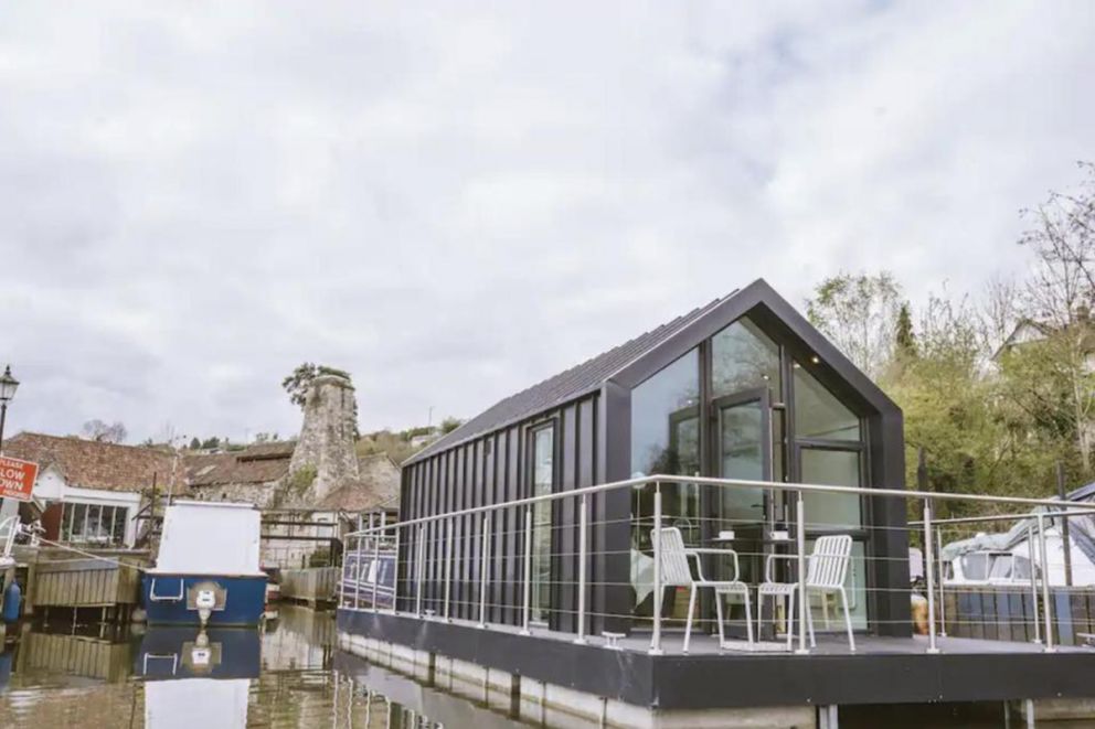 Water Cabin With Water Sports Equipment and Bikes, Bath