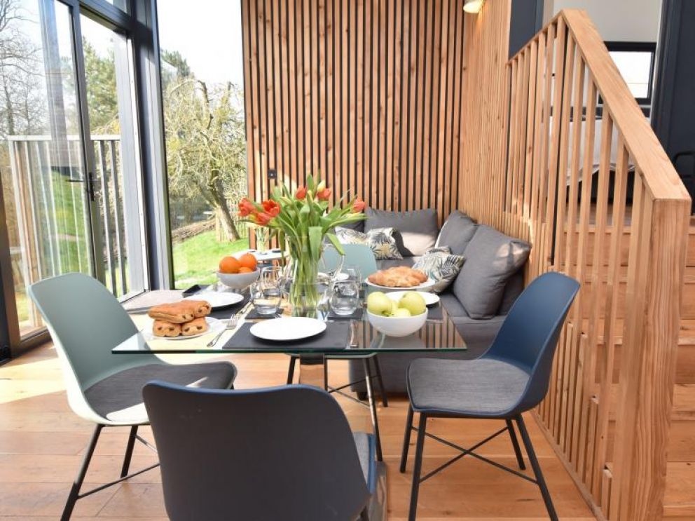 Apple Orchard Eco Cabins - for rent, pet friendly, with wood fired hot tub