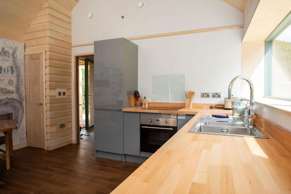 Brecon View Eco Village, Carmarthenshire, Wales - eco-friendly holiday lodge with hot tub and sauna, close to Brecon Beacons. Pet friendly.