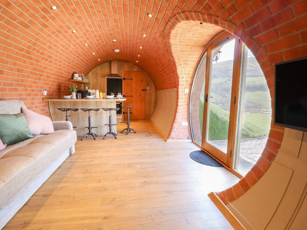 The Hobbit Huts in Wales with hot tub