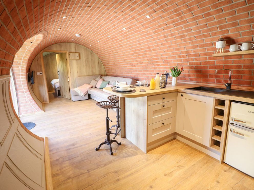 The Hobbit Huts in Wales with hot tub