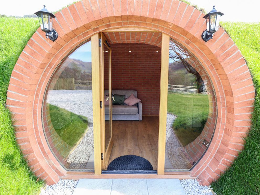 The Hobbit Huts in Wales with hot tub