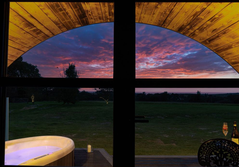 The piglet pod luxury glamping in Wales, romantic break