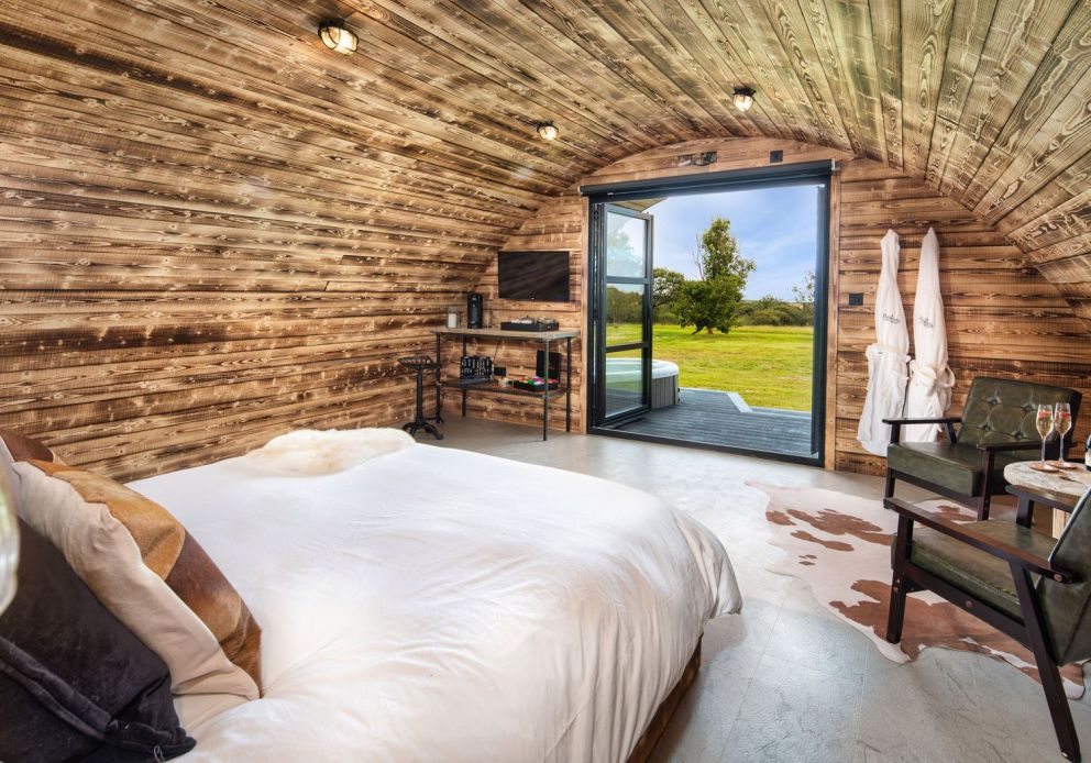 The piglet pod luxury glamping in Wales