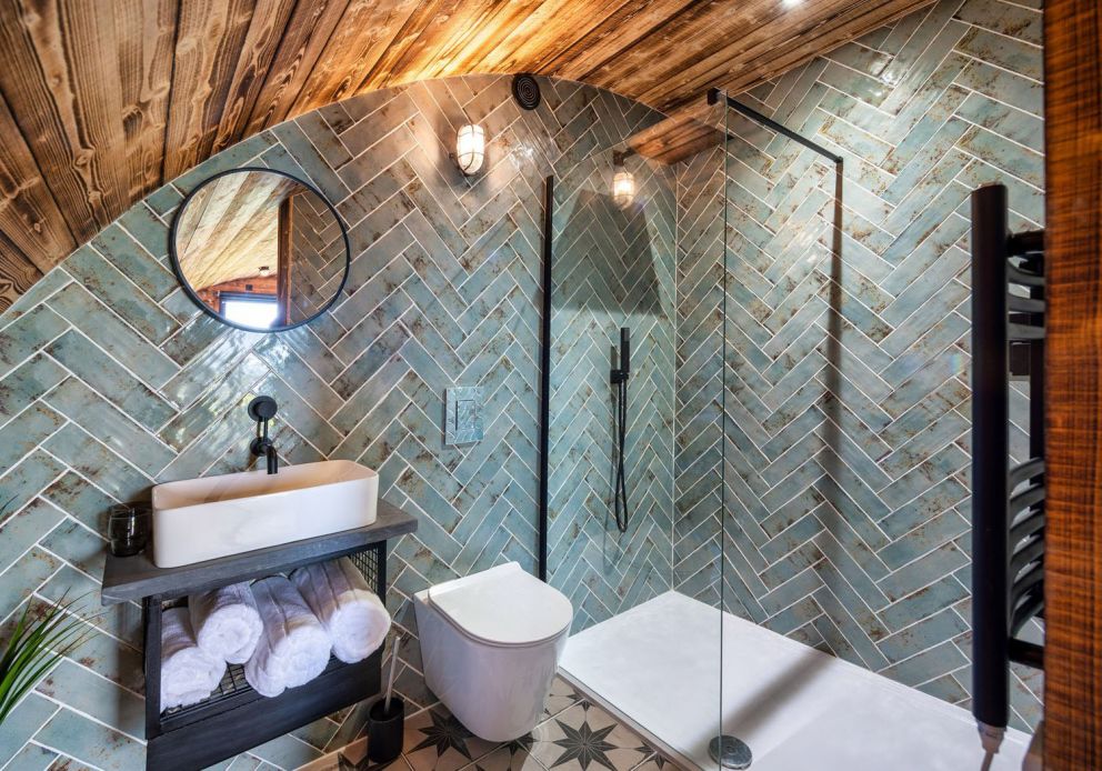 The piglet pod luxury glamping in Wales