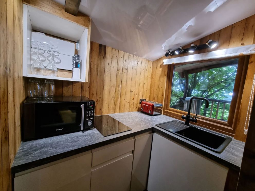 Tree House, Oakford near Aberaeron, Ceredigion - Pet friendly, studio style layout with electric car charging point, close to the sea in Wales
